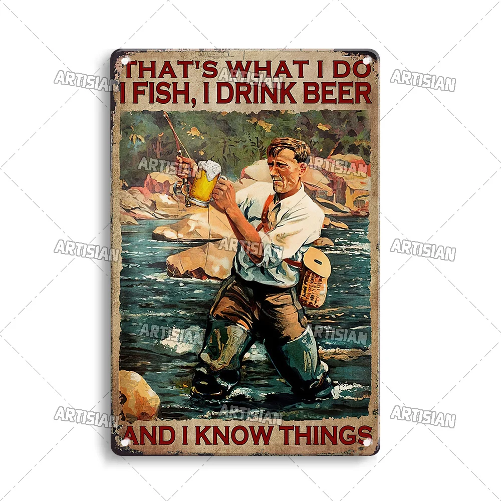 Металлическая вывеска ARTISIAN Рыбалка