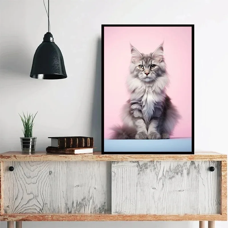 Золотистый Ретривер И Птица-кошка Холст С Принтом - Портрет Животного Настенное