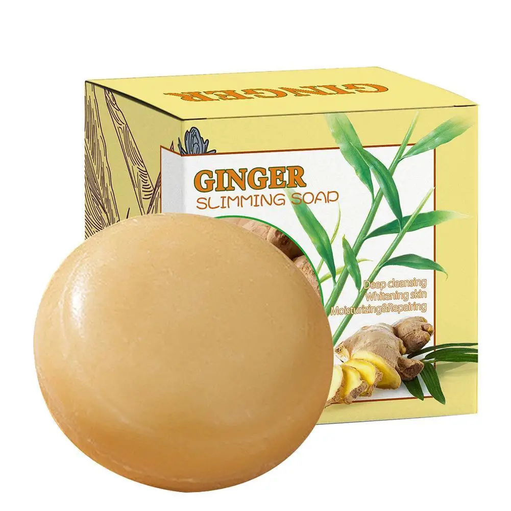 

30g Ginger Essential Oil Soap Handmade Soap Face Wash, Bath and Replenishment Improves Microcirculation Facial Cleansing Soap
