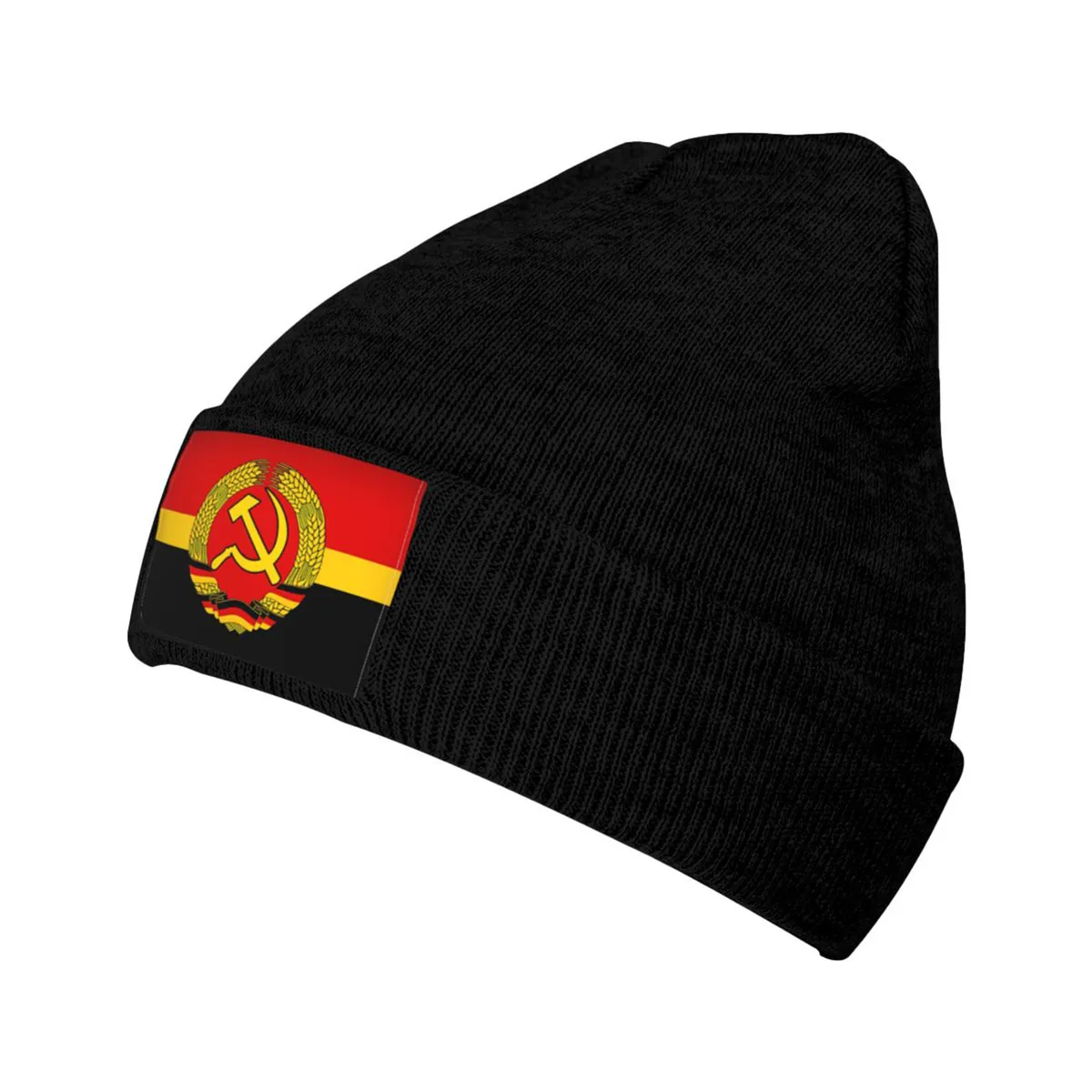 

Men's Winter Hat CCCP Beanie Hat Russia Soviet Union Hat Communist Party Black Women Warm Knit Beanie Hat for Men Women