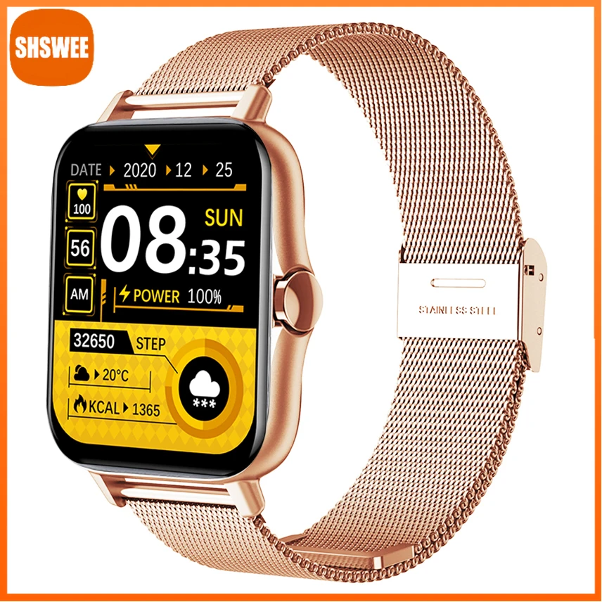 

Смарт-часы для Xiaomi Huawei Reloj, женские умные часы с поддержкой Bluetooth, для IPhone и IOS