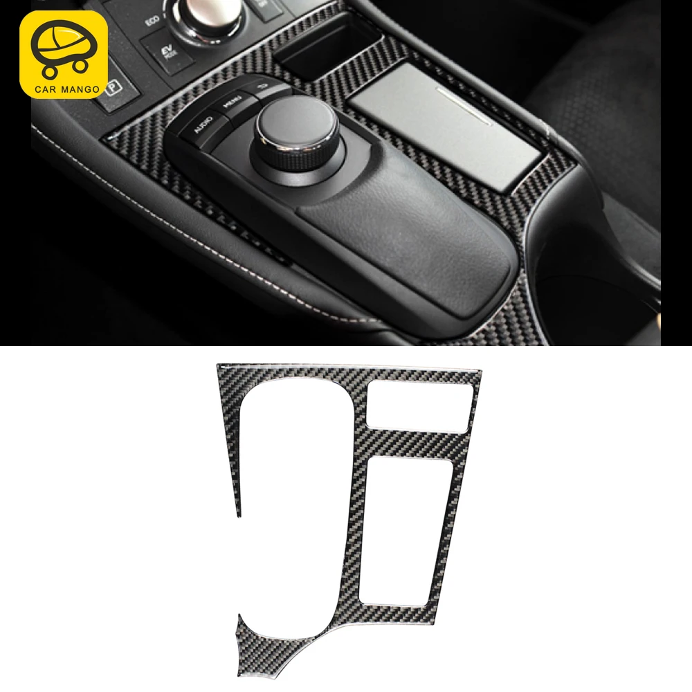 

For Lexus CT 2011-2017 Carbon Fiber Car Accessories Center Console CD Panel Cover Switch Frame Sticker Trim Interior Decoration