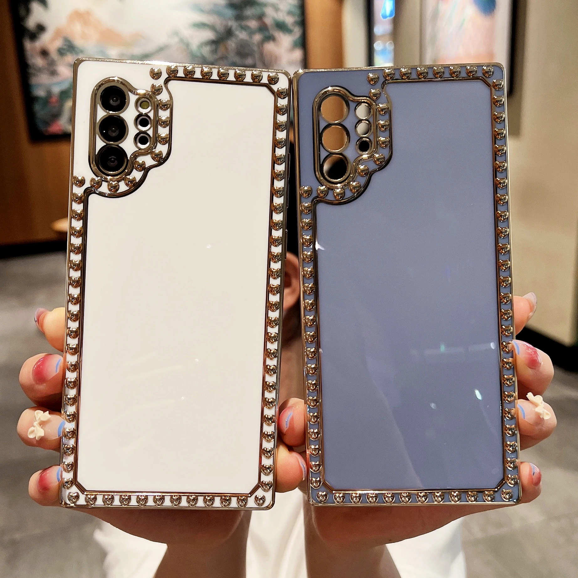

Luxury Love Heart Plating Lens Protection Phone Case for Samsung Galaxy Note20 Ultra S20 FE A51 A71 A20 A22 Silicone Back Cover