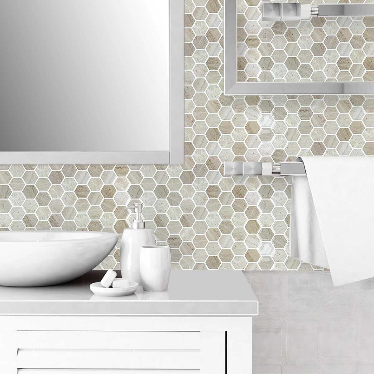 Настенная 3d Бумага easytile настенное украшение с Христом шестигранные