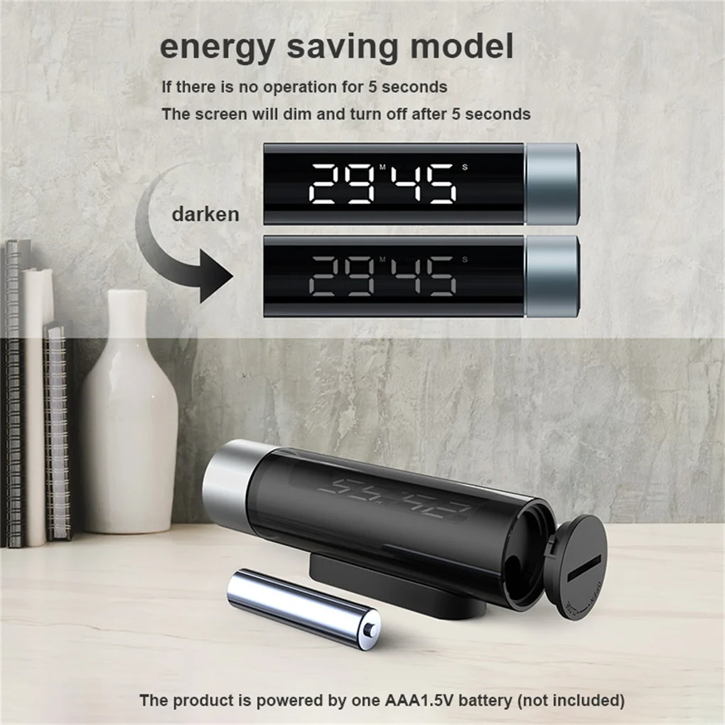 

Kitchen Baking Countdown Digital Timer Clock Alarm Training Students Classroom Timing Device Supplies Chef Gadgets