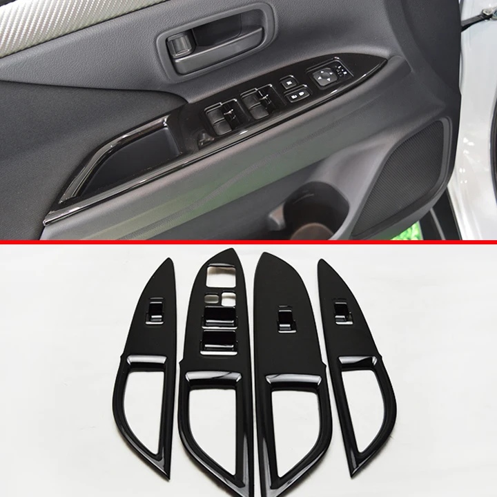 ABS черные внутренние кнопки панель накладка для Mitsubishi Outlander 2016 2017 автомобильные