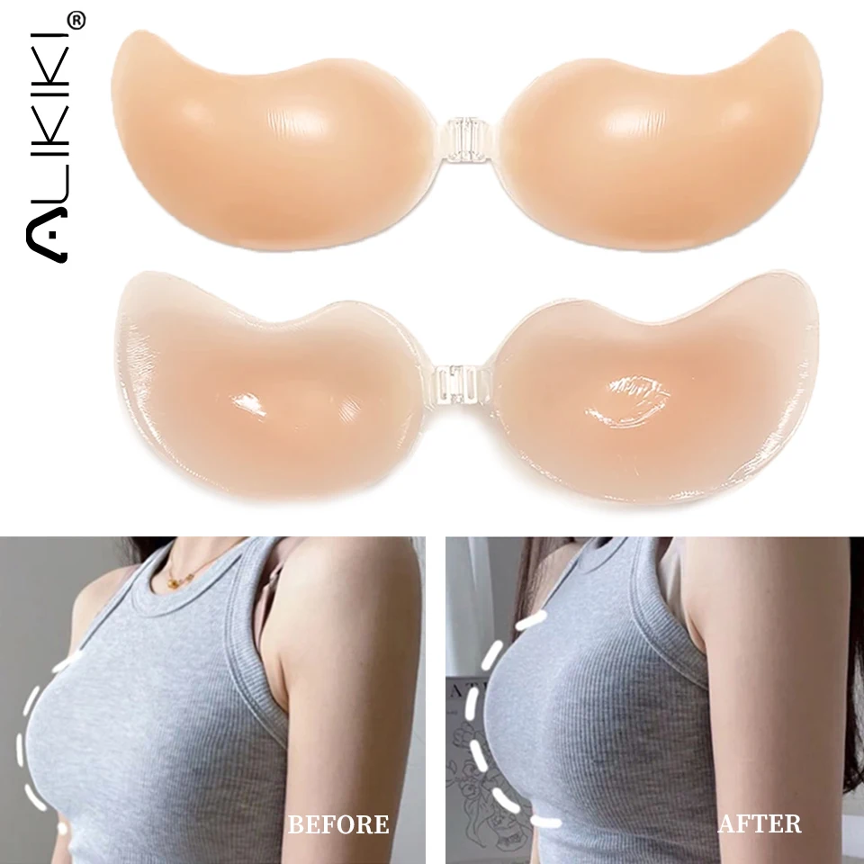 Силиконовая накладка на соски наклейки грудь пуш-ап невидимый липкий
