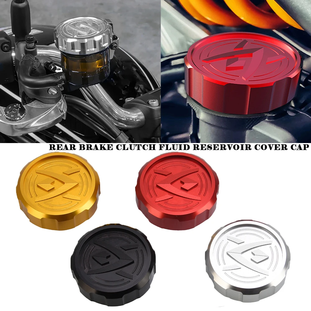 

ZX 6R 7R 9R 12R Motorcycle Accessories Rear Brake Fluid Reservoir Caps For KAWASAKI NINJA ZX12R ZX14R ZX6R ZX6RR ZX7R/7RR ZX9R