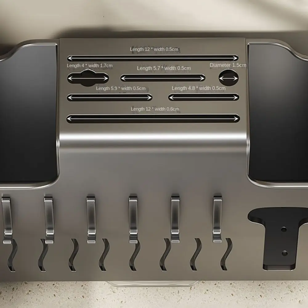 Железный держатель для палочек еды бежевый/серый настенная стойка слива посуды