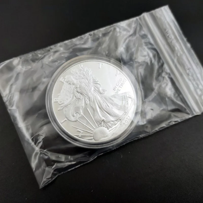 Изящные серебряные коллекционные монеты 1 унция американские подарок на Новый