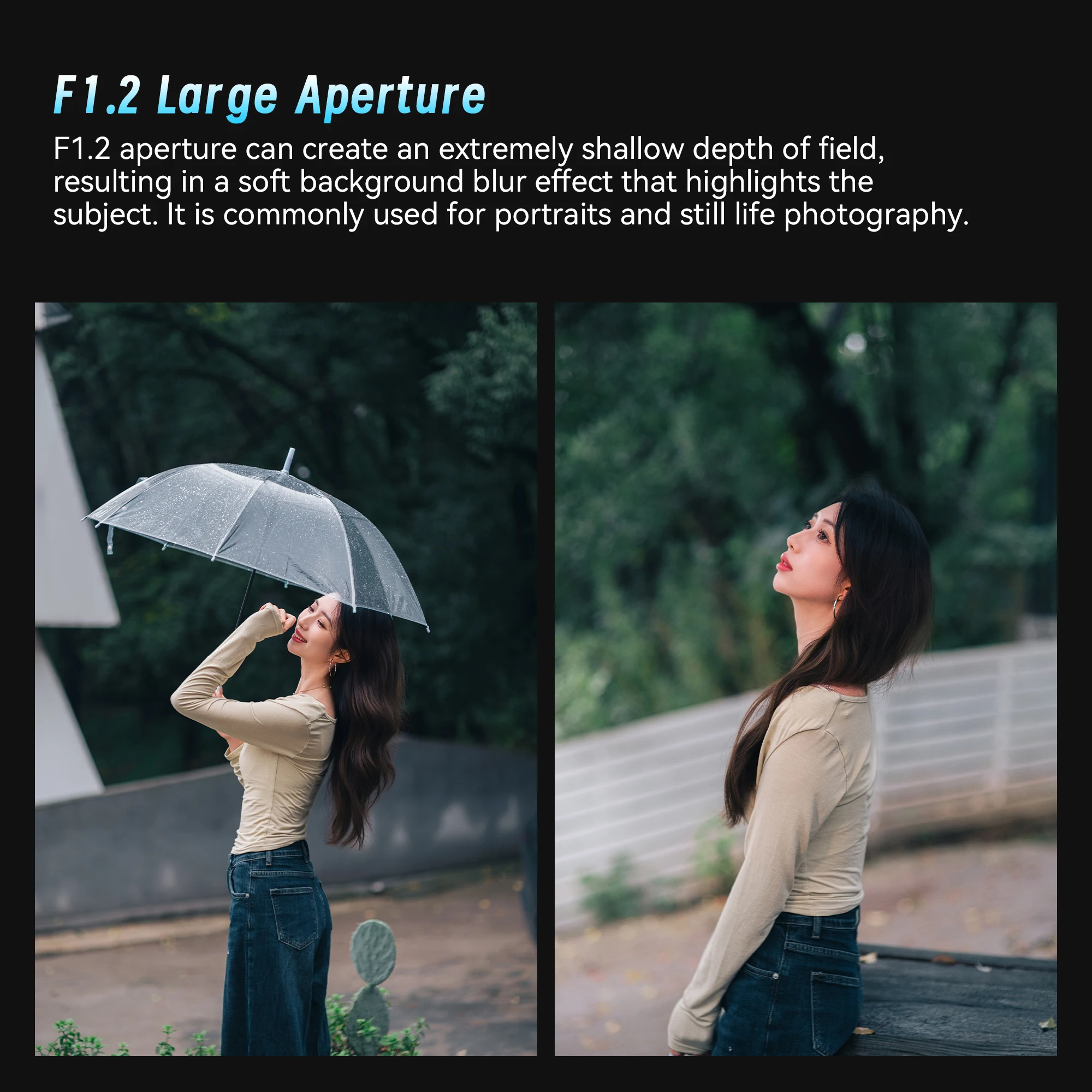 Фото 7artisans 50 мм F1.2 APS-C Портретный объектив с ручной фокусировкой MF для Sony E Nikon Z Fuji X Olympus M43 A6400 A5100 NEX Z6 Z7 ZF XT30 XM5 №3