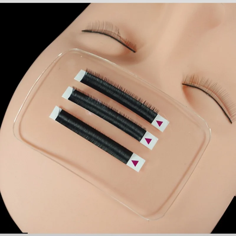 

Silicone Eyelash Extension Stand Glue Pallet Pad for Head Eye Lash Tray Holder Tools Clear Flexible Holder