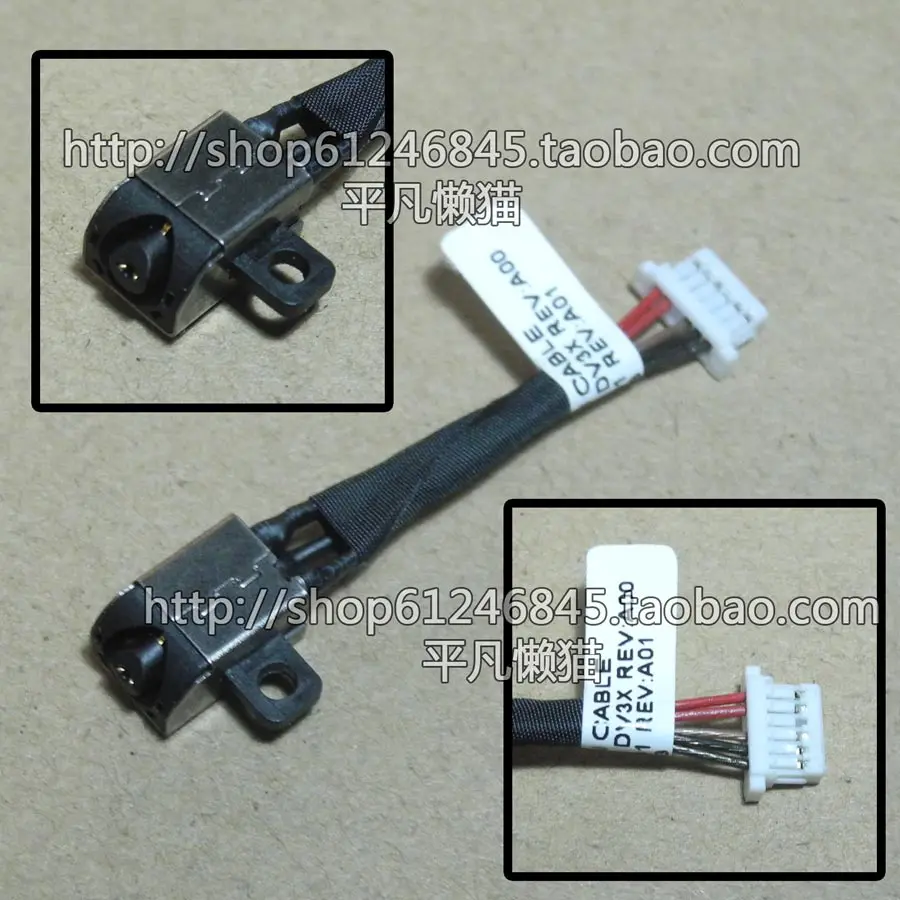 Free Shipping for Dell Inspiron 11-3162 3168 Power Interface Power Connector Cable