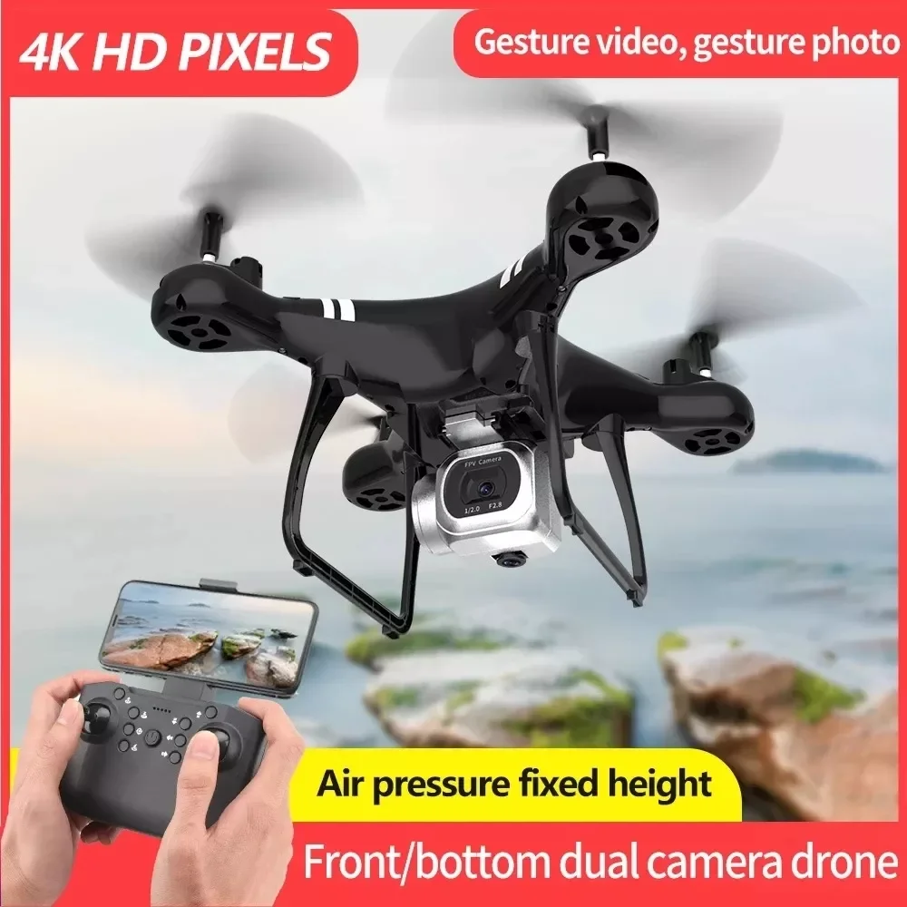 

MAX 2.4Ghz RC Drone Double 4K Wifi FPV HD Camera Altitude Hold Gesture Mode Long Flying time RC Quadcopter Drone RTF 2022