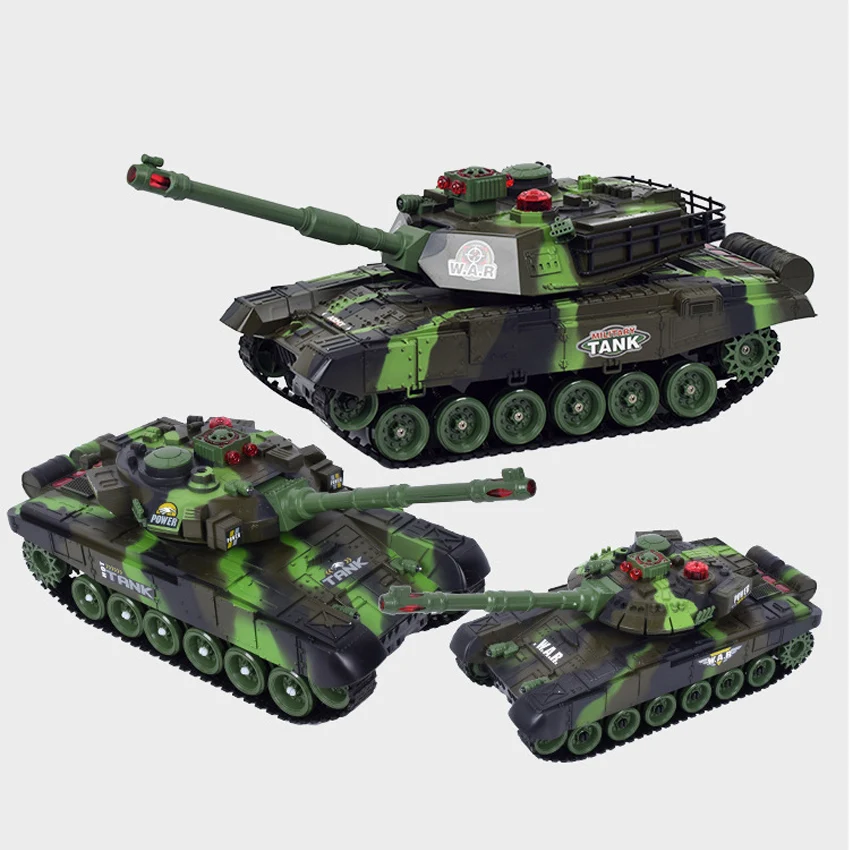 44 см танк с дистанционным управлением 2,4G большой Радиоуправляемый Танк военные автомобили Боевая борьба Запуск внедорожник гусеничные электрические игрушки для детей подарок
