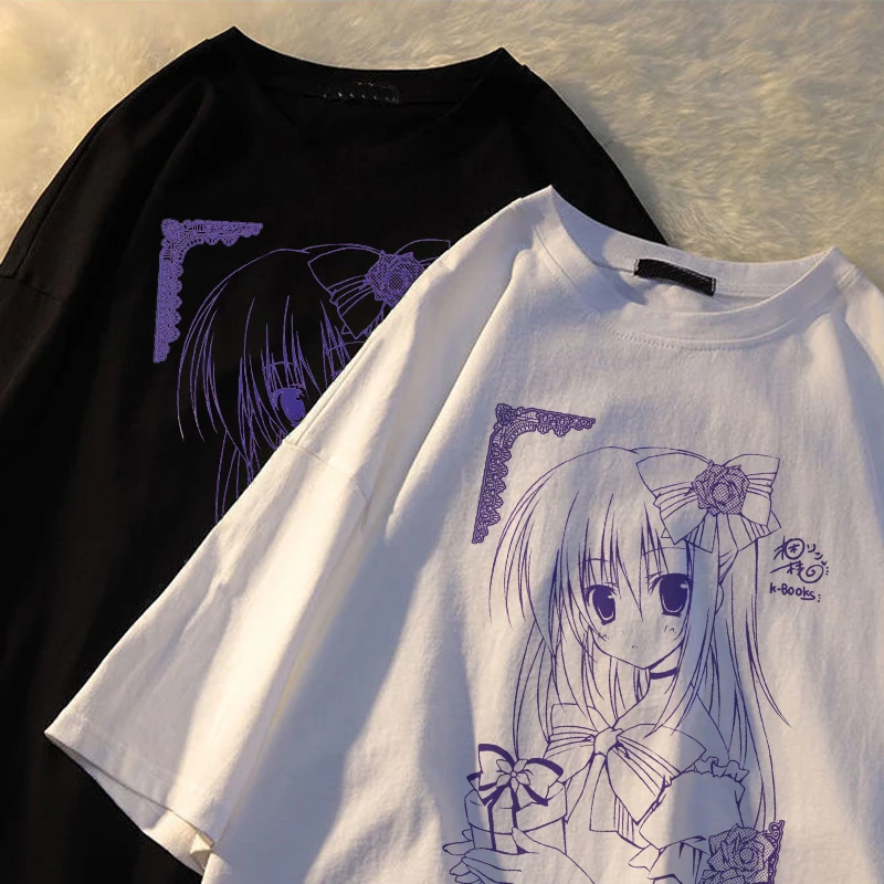 

Summer Goth Men T Shirt Aesthetic Loose T-shirt Punk Dark Grunge Streetwear Ladies Gothic Tee Tops T-shirts Harajuku Clothes Y2k