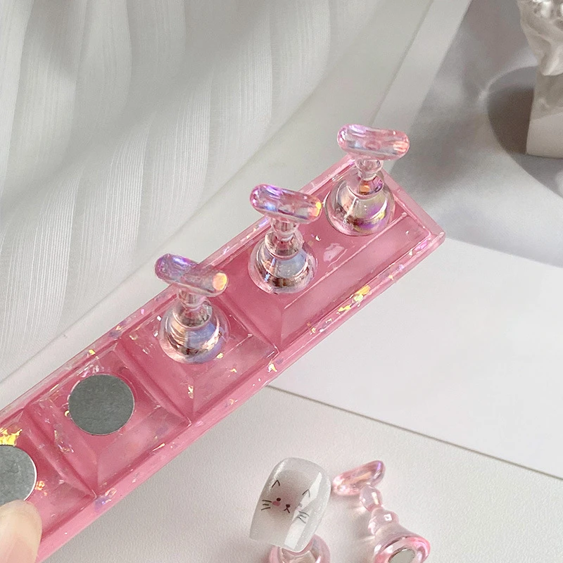 1 Набор Аврора ледяная квадратная основа для практики дизайна ногтей готовый