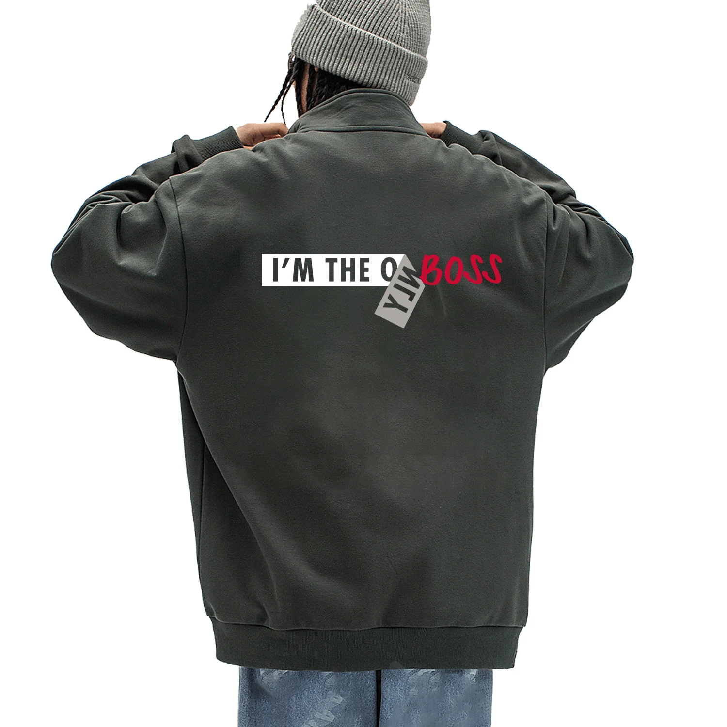 Простая индивидуальная буква мышцы Нью-Йорк Я единственный босс термоклейкая