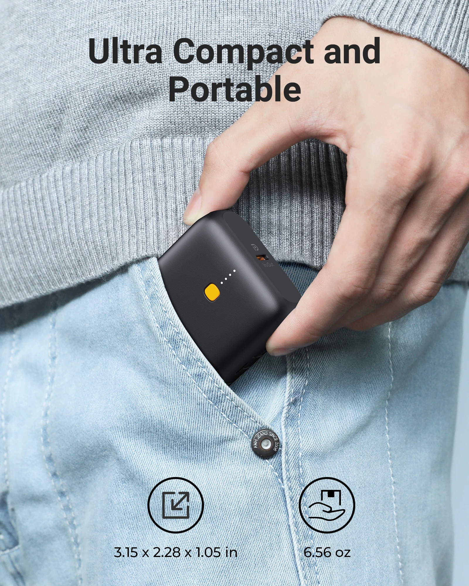 Voltme-Hypercore 10K Lite Power Bank Портативное внешнее зарядное устройство для быстрой зарядки