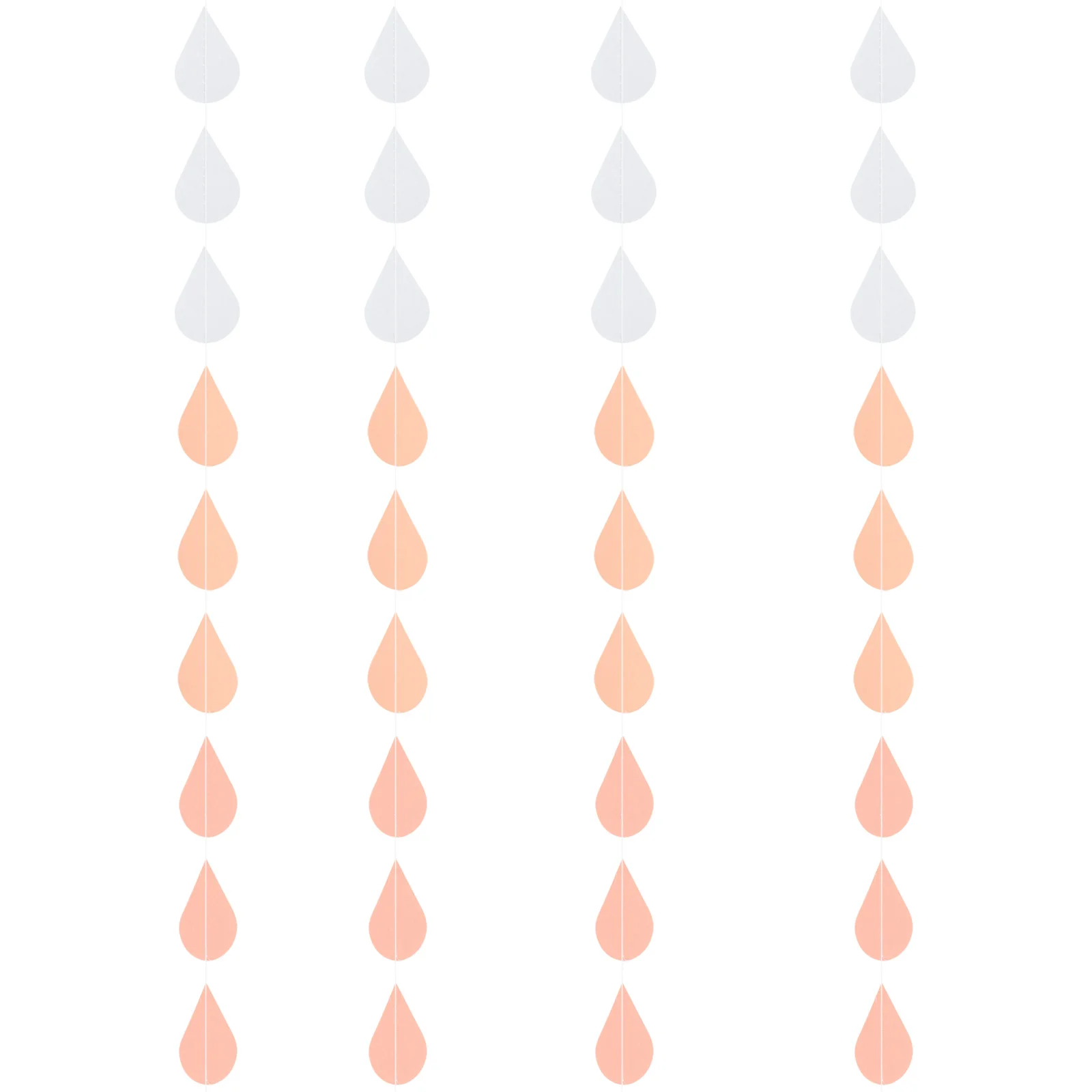 

Raindrop Latte Ornament Baby Shower Hanging Decoration Paper Bunting Photo Prop
