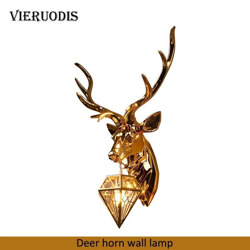 

Nordic Antler Wall Lamp Modern Deer Horn Wall Lamps for Bedroom Buckhorn Kitchen Wall Lights Home Decorative Sconces Fixtures
