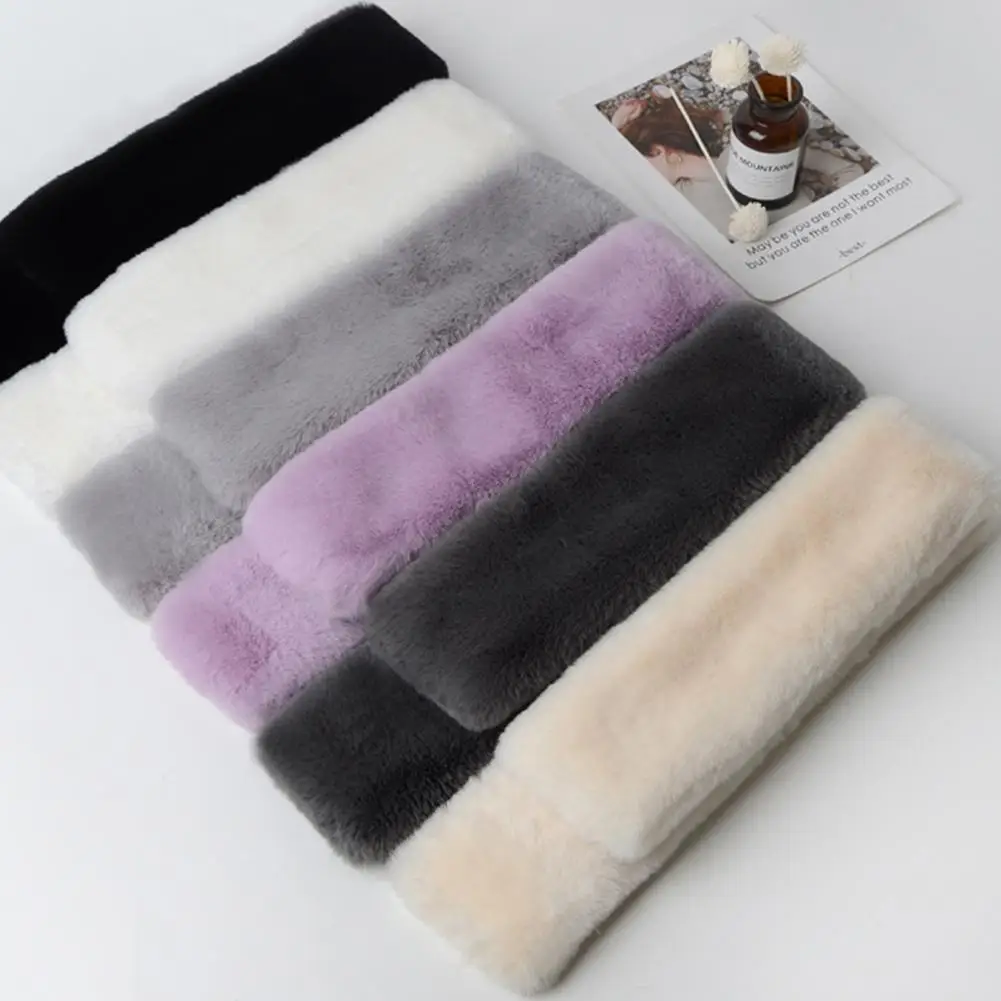 

Popular Cross Scarf Anti-fade Cold Winter Female Cross Scarf Double-sided Pure Color Women Scarf for Work