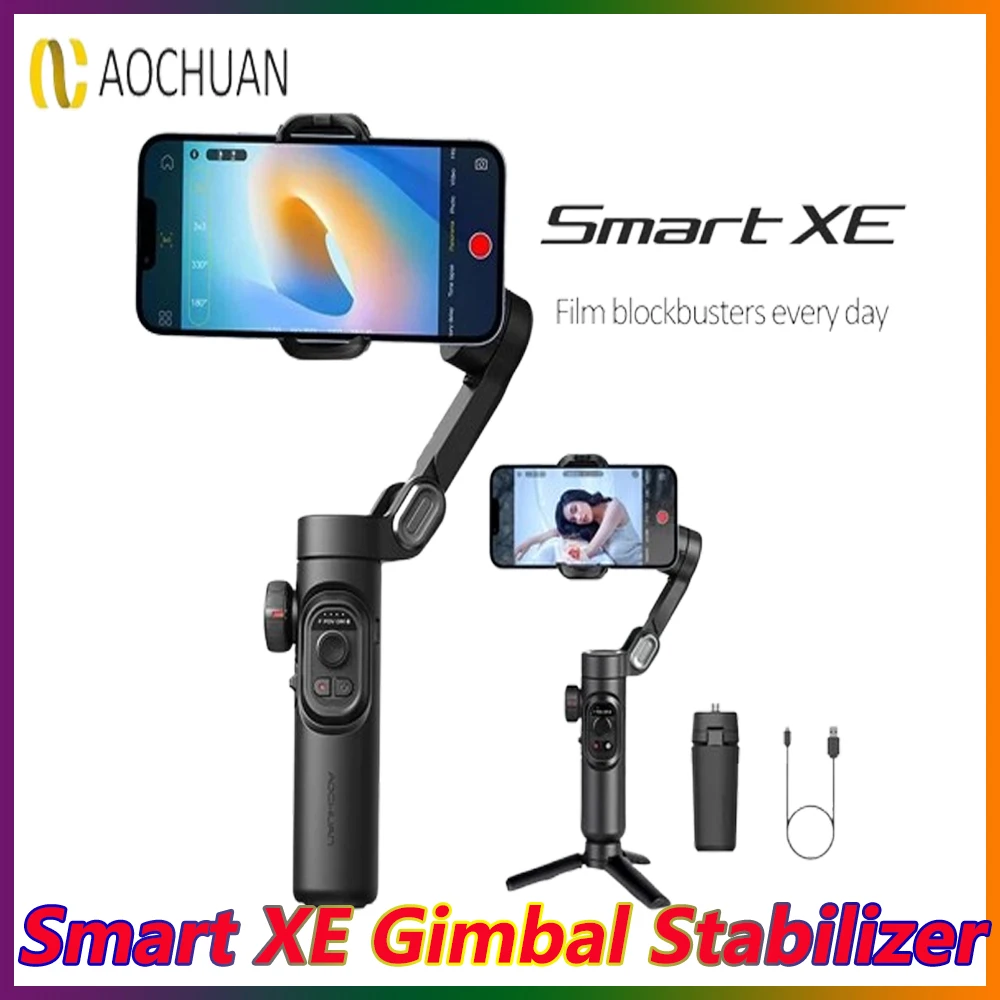 AOCHUAN Smart XE 3-осевой стабилизатор подвеса складная палка для селфи управление через