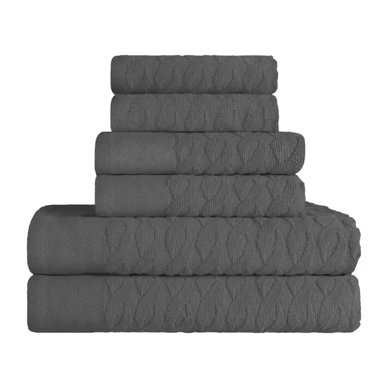 

Turkish Cotton Towel Sets, 14 in x 10 in, Gray