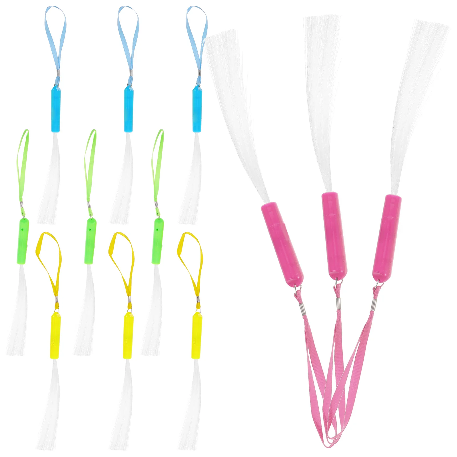 

12 шт. светящиеся игрушки, блестящие мерцающие волоконные палочки для женского клуба, концерта, музыкального фестиваля