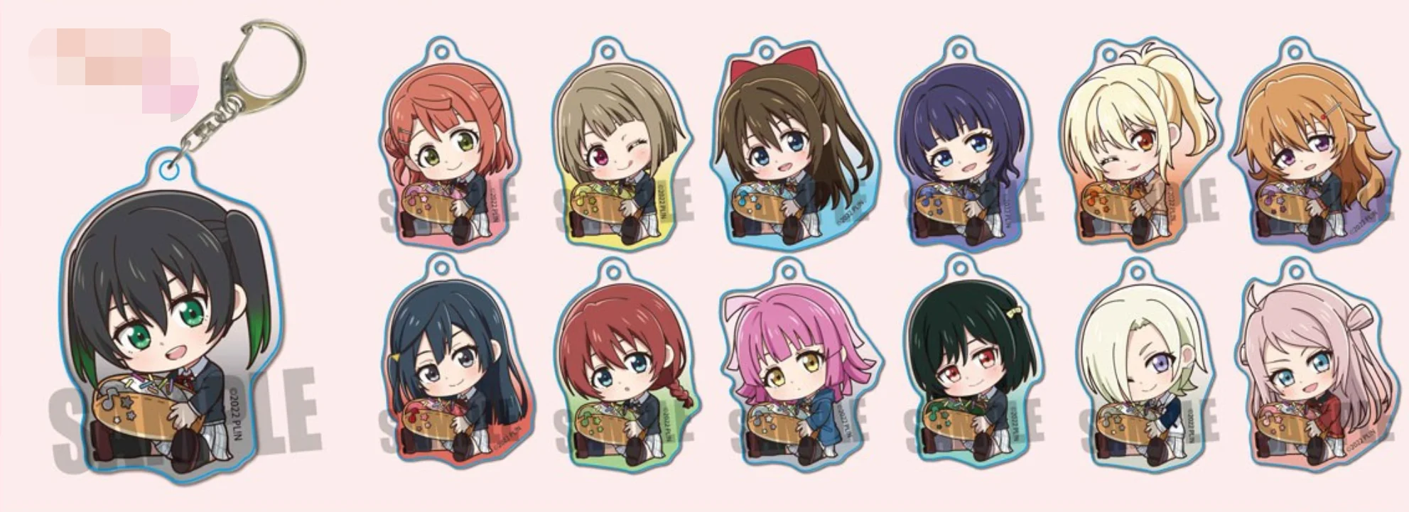 

Аниме LoveLive! Брелок для ключей Takasaki Yu, Осака, Shizuku, Asaka, Karin, косплей, акриловая фигурка, детская игрушка, 3025