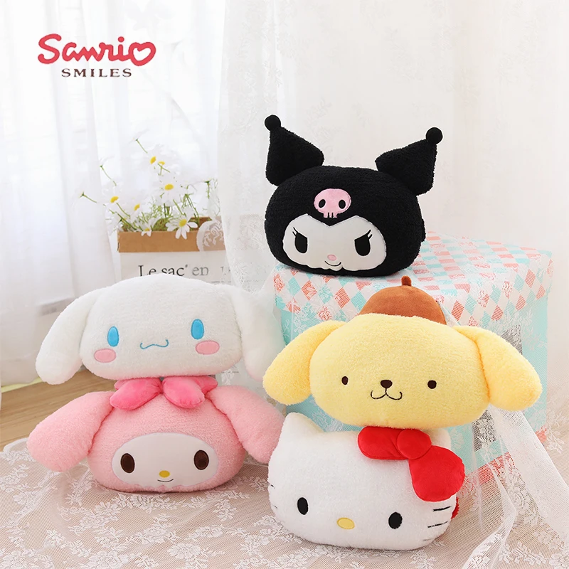 

Kawaii Sanrio Hello Kittys My Melody Cinnamoroll Kuromi Anime Cute Car Upholstery Pillow Seat Neck Pillow Gifts Toys for Girls