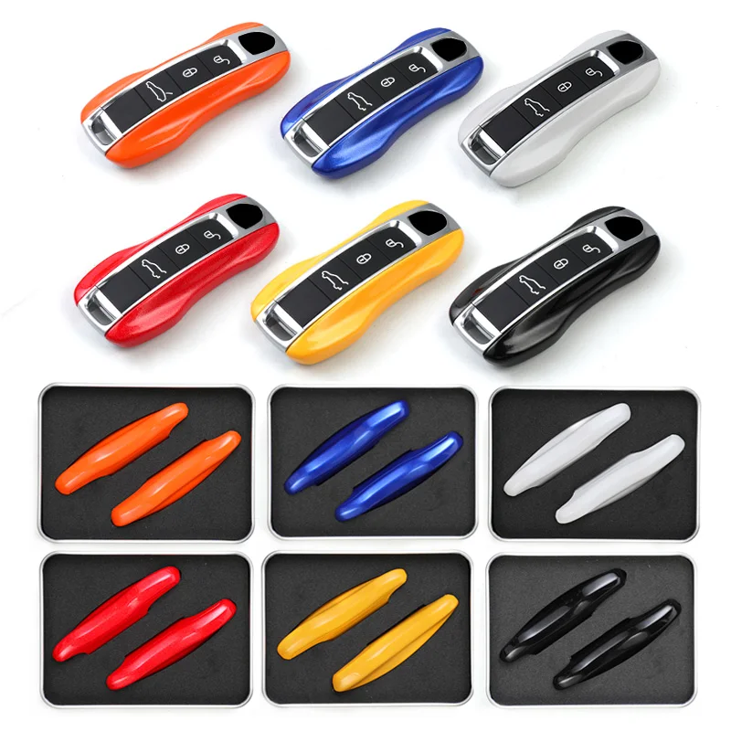 Чехол для смарт-ключей, для порше, кайен, Панамы, 911, 992, тайкана, автомобильных аксессуаров, 2 шт.