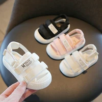 summer new baby sports sandals soft sole baby first walkers toddler beach shoes childrens casual shoes solid color