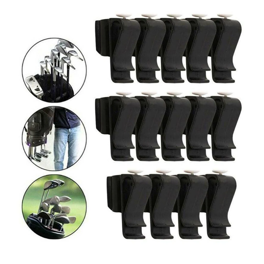 

15 Pieces Universal Antislip Golf Club Clip Putter Bag Holder Accessories