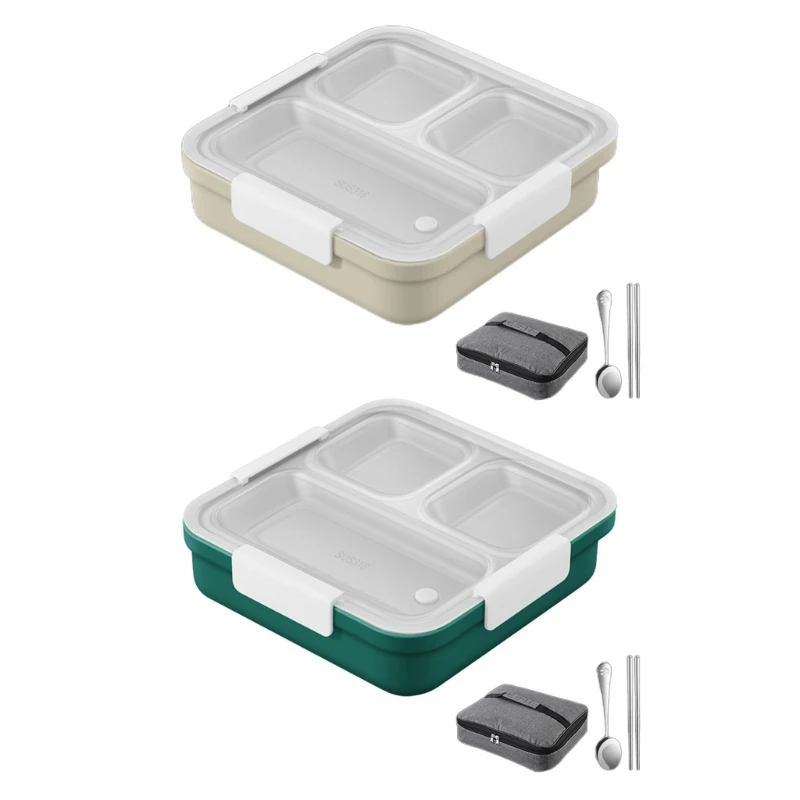 

Портативная герметичная коробка для обедов Bento с водяным подогревом и отделением