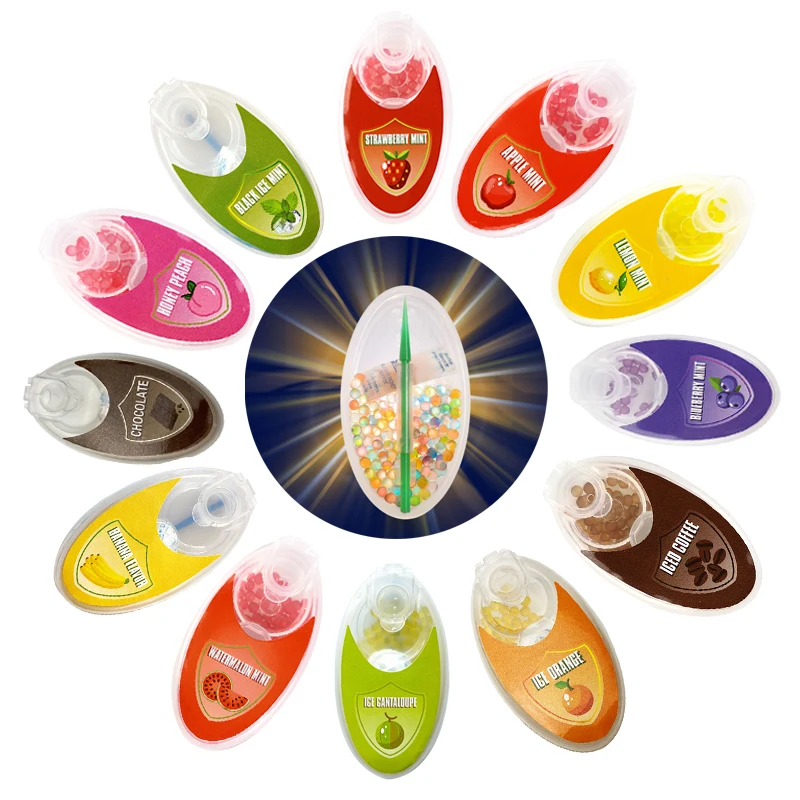 

100pcs new Mix Fruit Flavor Menthol Capsule Mint Beads Explosion Pops Cigarette Filter Brush Ball for Smoking Dropshipping