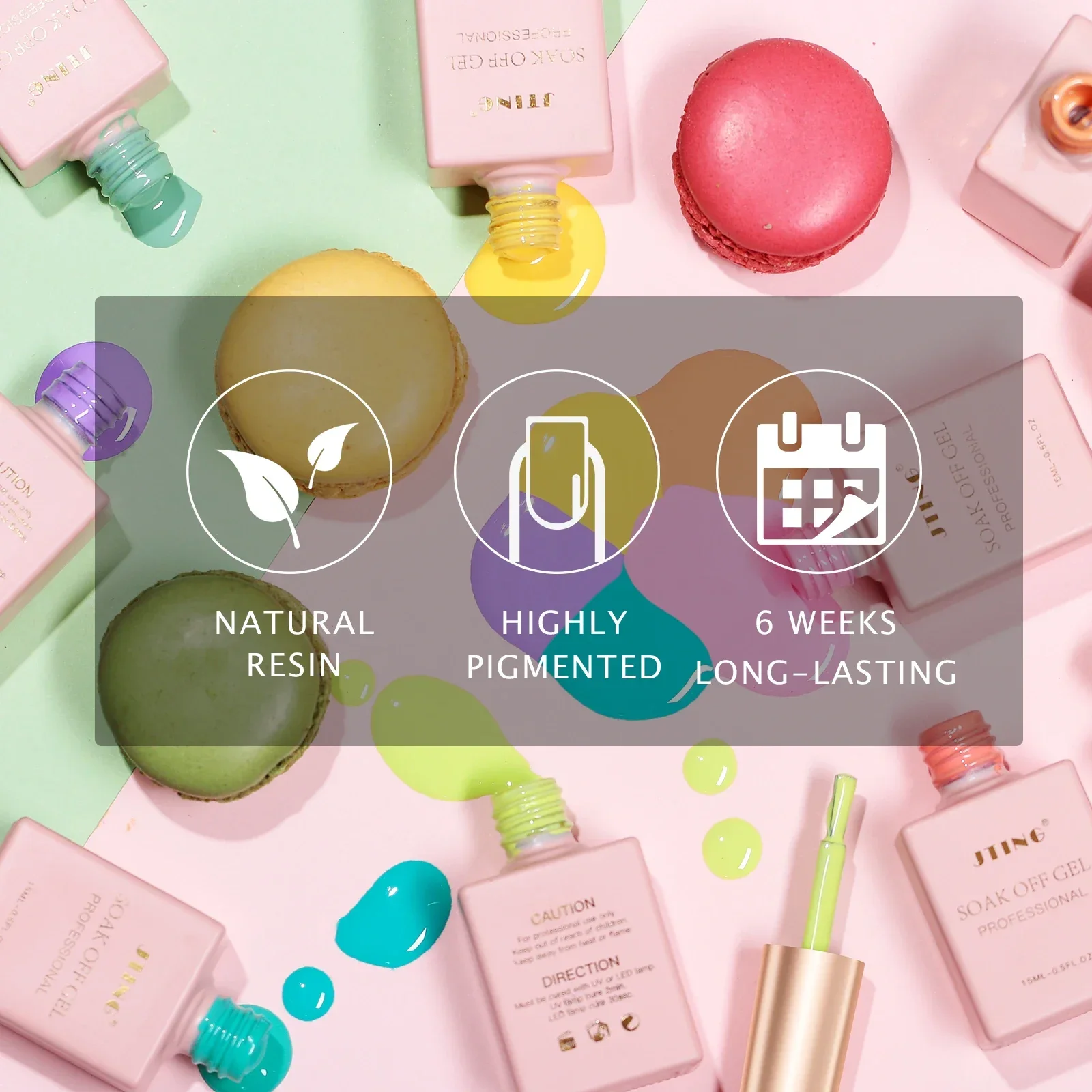 Новое поступление от JTING популярная Летняя коллекция пастельные 48 цветов коробка