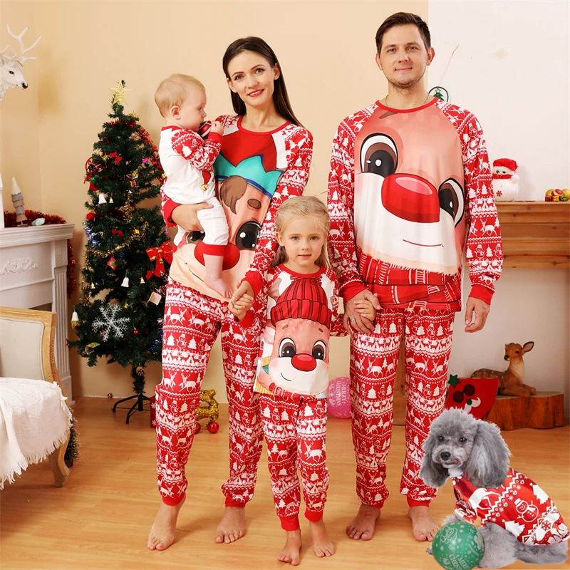 

Рождественская Пижама для семьи, зимняя семейная Пижама для мамы и дочери, одинаковый комплект одежды для мамы, ребенка, девочки, одинаковый...