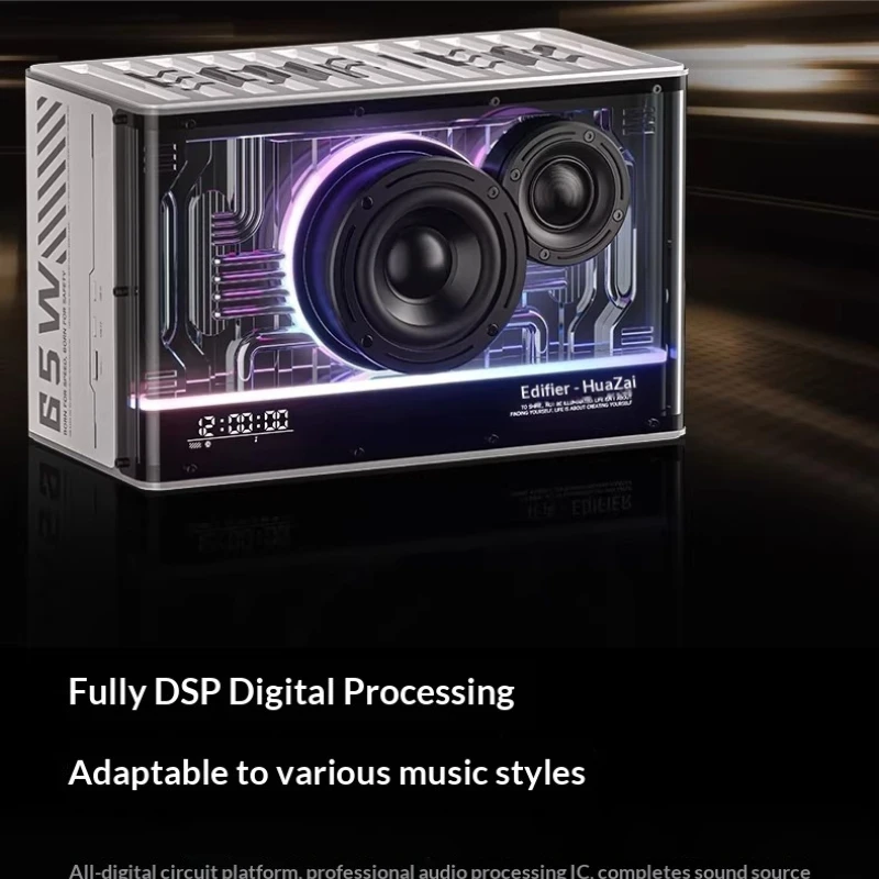 Фото Акустическая система Edifier Flower NEW-X Pro GaN с поддержкой AirPlay 2, дисплеем времени, RGB-подсветкой, технологией Cool Energy Sound – идеальный подарок для геймеров №3
