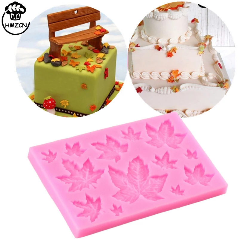 

Tree Maple Leaf Mold Silicone Fondant Cake Decorating Tools Chocolate Baking Mould 3D Sugarcraft Resin Clay Homemade Bakeware