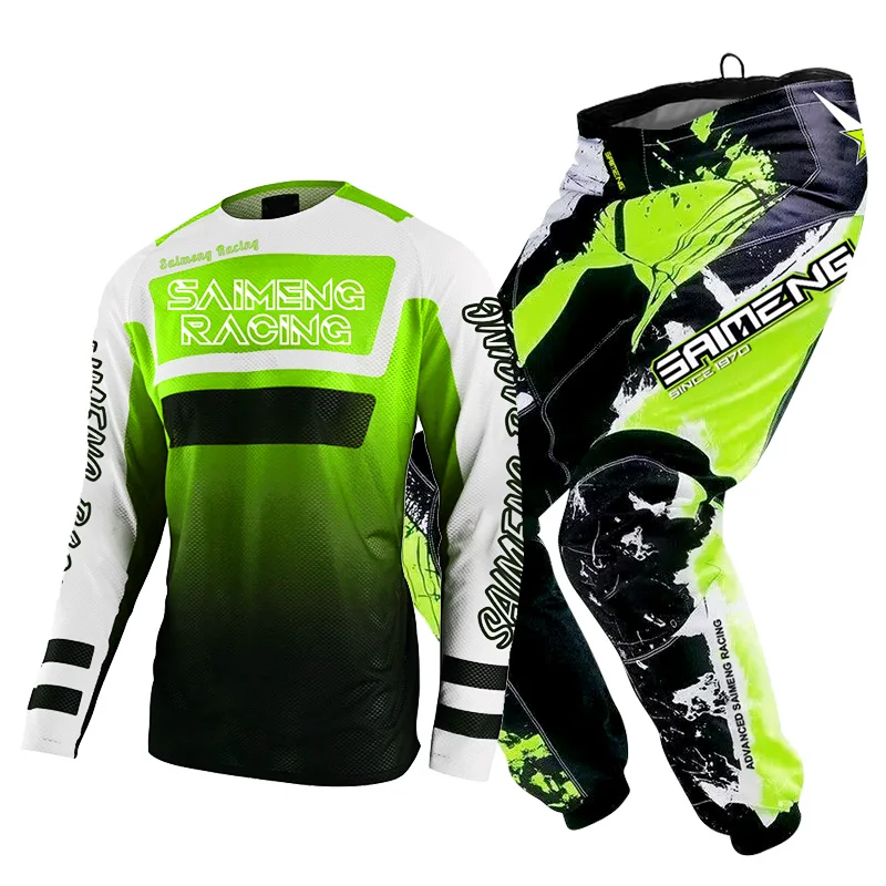 Костюм для мотокросса трикотажные брюки мужчин и женщин езды на мотоцикле по
