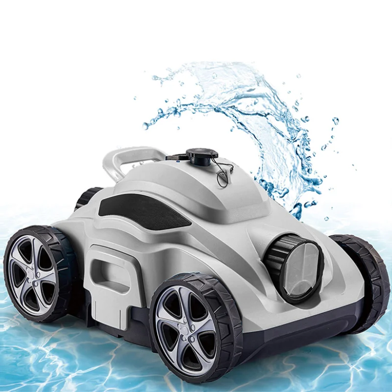 

BN Custom Logo Wireless Strong Suction Dual Motors Piscina Above Ground Flat Cordless Automatic Swimming Cleaner Pool Robot