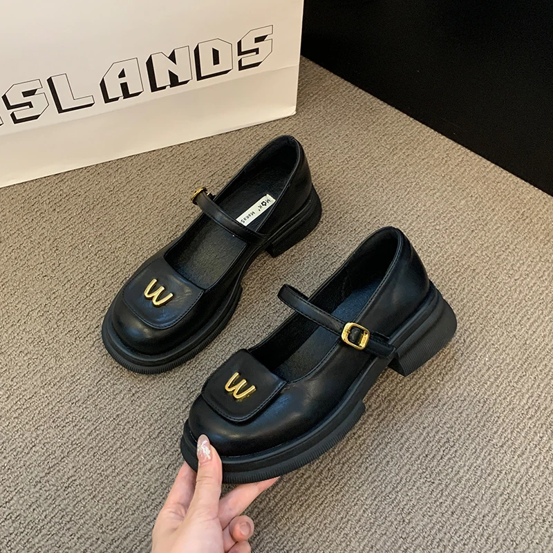 

New Lolita Shoes Japanese Mary Jane Shoes Women Vintage Girls Students JK Uniform Platform Shoes Cosplay High Heels