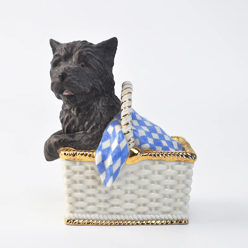 

Керамическая фигурка чародея из унции, австралийского шелка, терьера, тото, для дома, офиса, бара