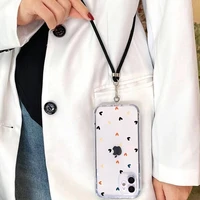 crossbody lanyard with neck strap silicone phone case for iphone 13 12 11 pro max mini 8 7 6 6s plus 5 5s se x xr xs max cover