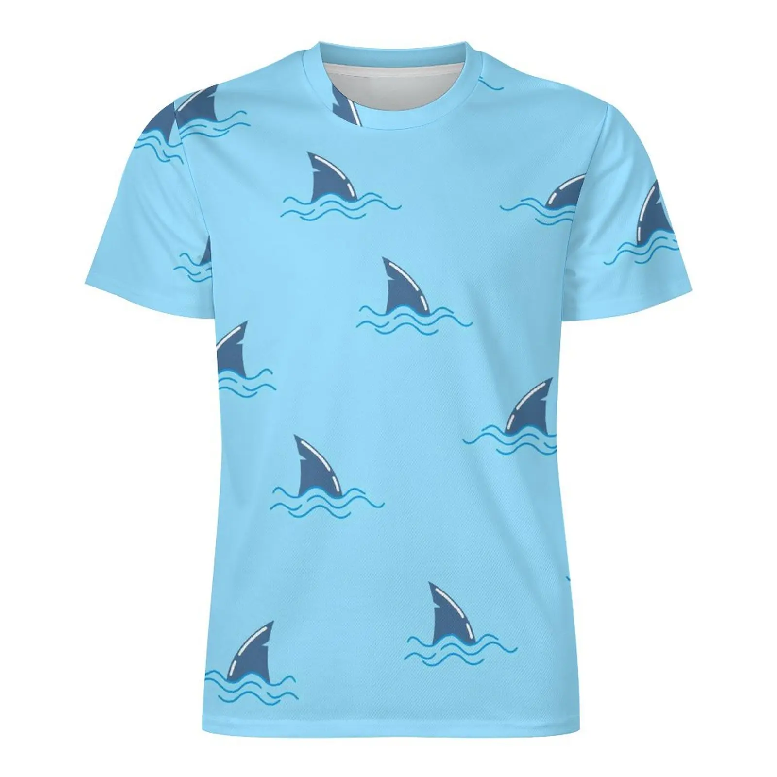 Футболка с изображением акулы Кита дельфина плавника трендовые футболки