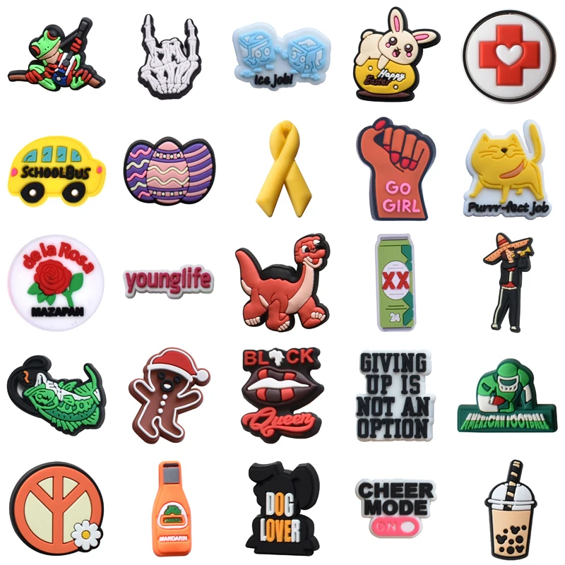 

Women Charm Decorations for Crocs Para Pins Shoes Accessories Set Jeans Gifts Kids Wholesale Bulk Men Girl Boy Shoe Charms Packs
