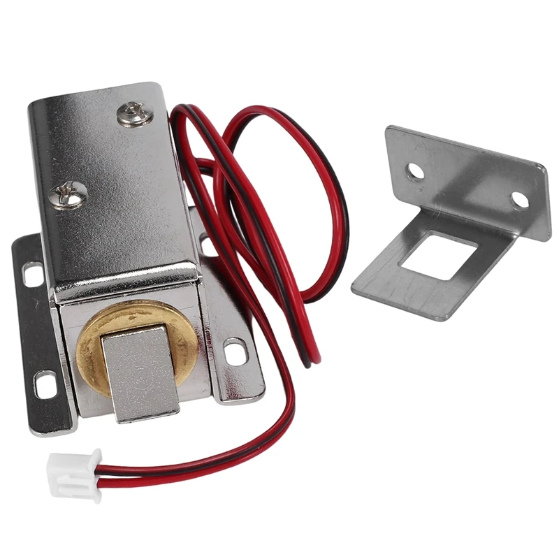 

HFES Электромагнитный Мини-замок DC 12V электрический Болтовой замок, маленький Электрический дверной замок для шкафа
