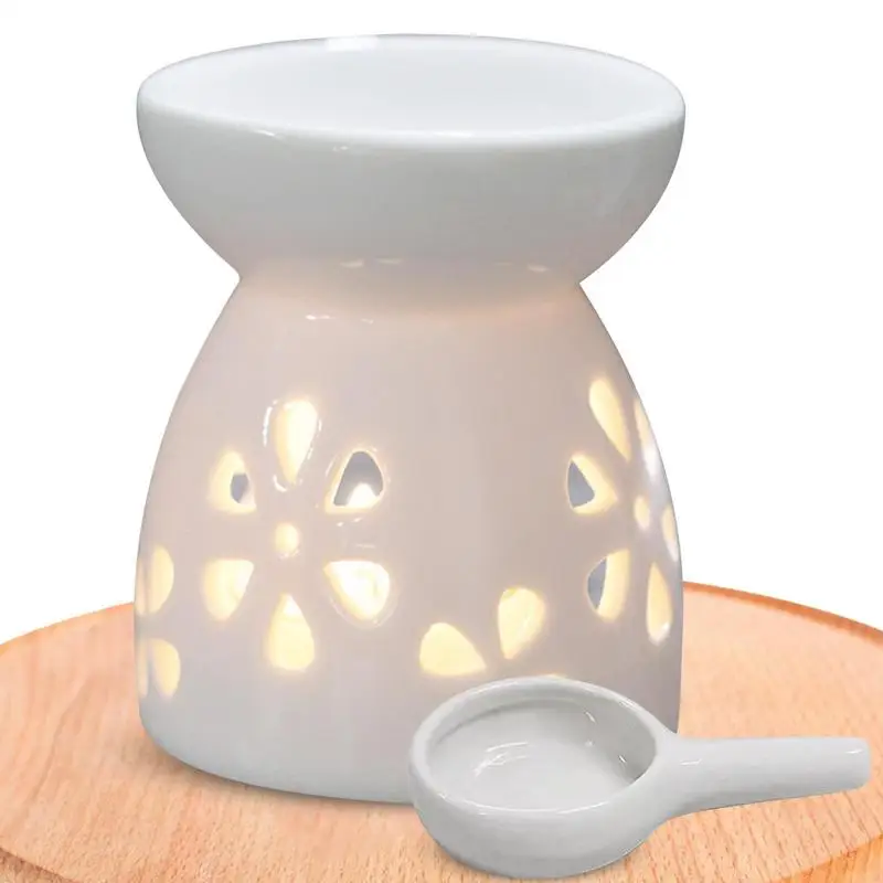 

Ceramic Oil Burner Ceramic Essential Oil Burner Wax Melt Burners Ceramic Candle Holder For Home Bedroom Decor Christmas