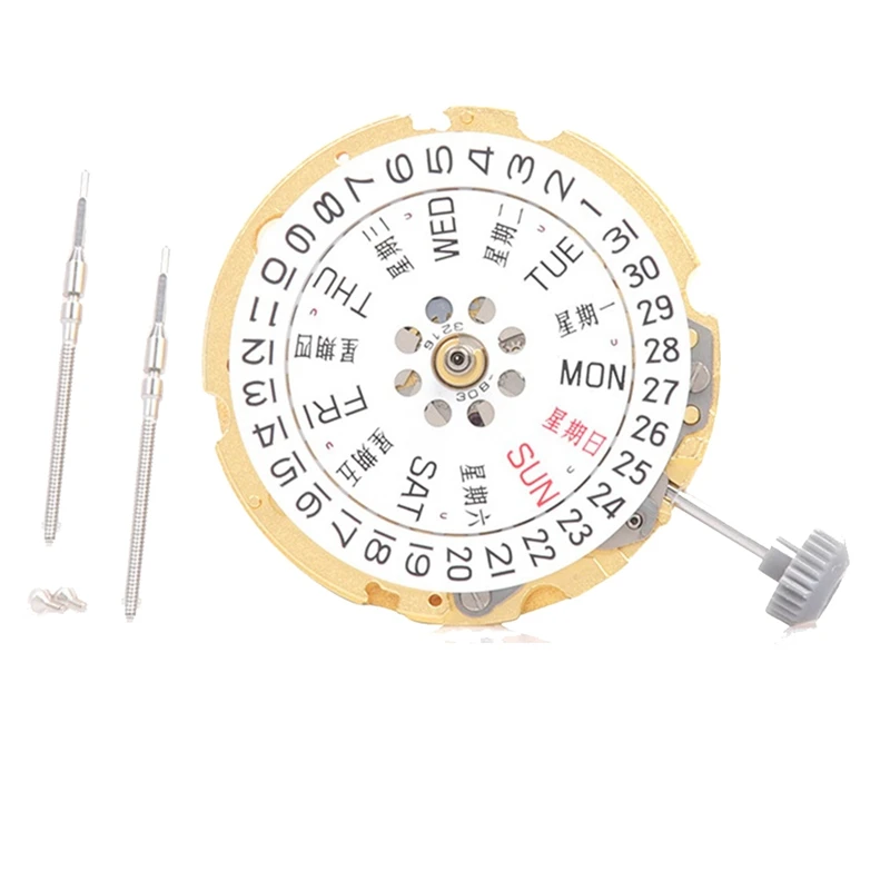 

8200 Movement Mechanical 21 Jewels Gold Double Calendar Watch Repair Accessories